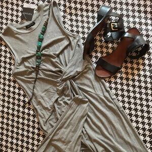 COPY - Tops Shop Gray Twist Dress